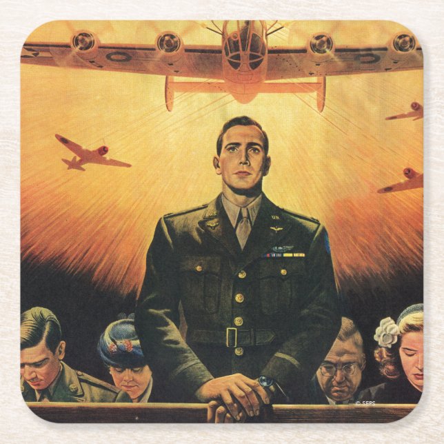 The Immortal Harpy Square Paper Coaster (Front)