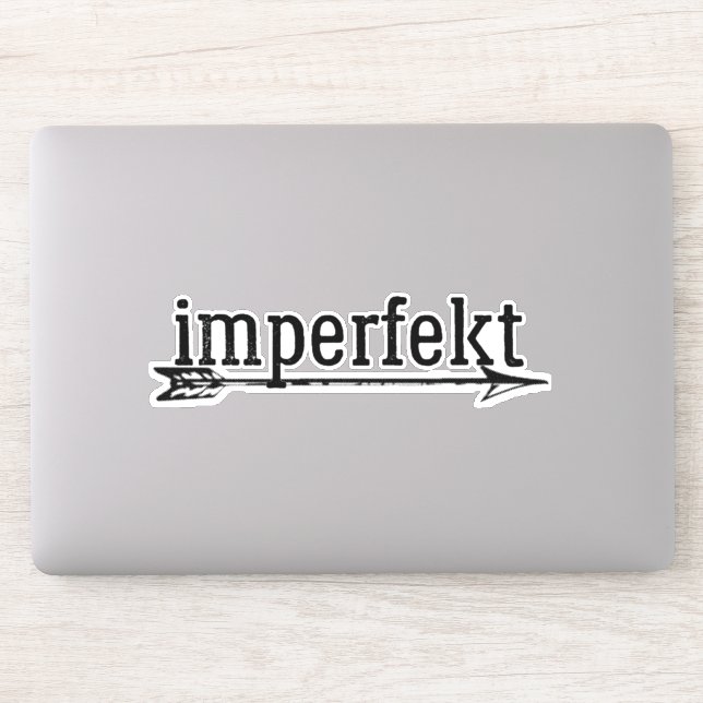 the imperfekt vinyl sticker w/ arrow (Computer)