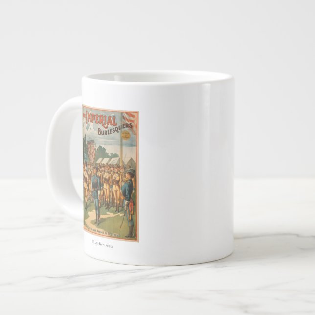 The Imperial Burlesquers Female Soldiers Play Large Coffee Mug (Front Left)
