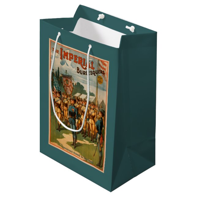 The Imperial Burlesquers Female Soldiers Play Medium Gift Bag (Front Angled)