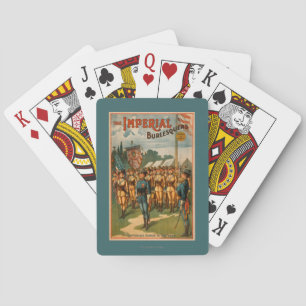 The Imperial Burlesquers Female Soldiers Play Playing Cards