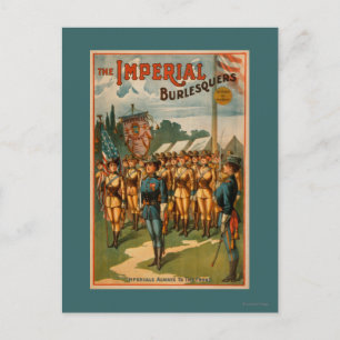 The Imperial Burlesquers Female Soldiers Play Postcard