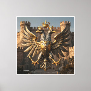 The Imperial Carrara Eagle Canvas Print