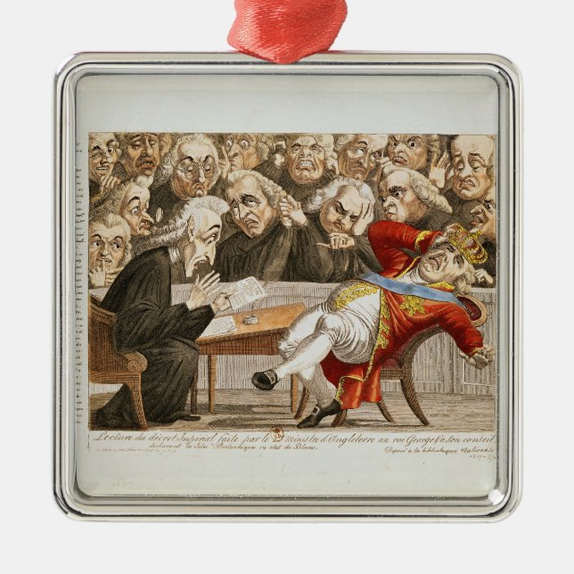 The Imperial Decree to George III Metal Tree Decoration (Front)