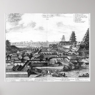 The Imperial Palace in Ido, Japan Poster