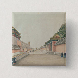 The Imperial Palace in Peking 15 Cm Square Badge