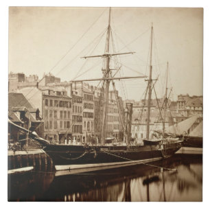 The Imperial Yacht 'La Reine Hortense' at Le Havre Tile