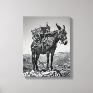 The Impossible Ascent: Surreal Sicilian Heritage i Canvas Print