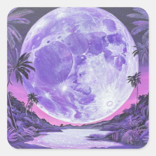 The Impossible Moon-Sticker Square Sticker