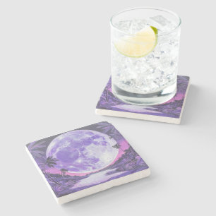 "the Impossible Moon"- Stone Coaster