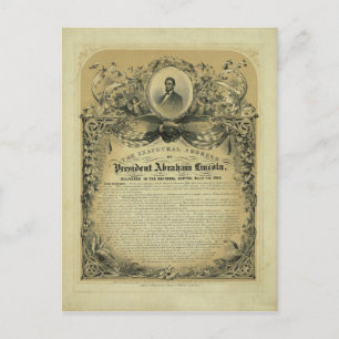 The Inaugural Address of President Abraham Lincoln Postcard