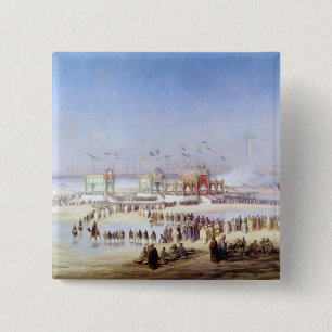 The Inauguration of the Suez Canal 15 Cm Square Badge