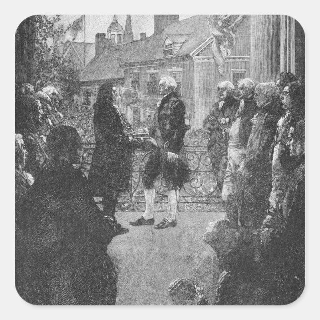 The Inauguration Square Sticker (Front)