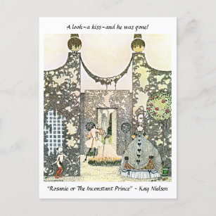 The Inconstant Prince fairytale illustration Postcard