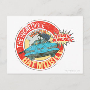 The Incredible Batmobile Icon Postcard