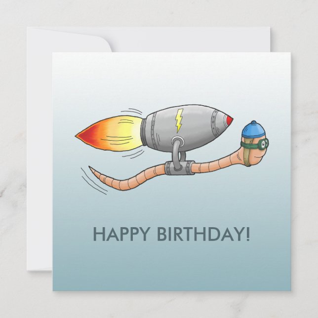 The Incredible Fast Worm Card (Front)