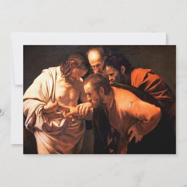 The Incredulity of Saint Thomas by Caravaggio (Front)