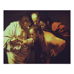 The Incredulity of Saint Thomas by Caravaggio Photo Print