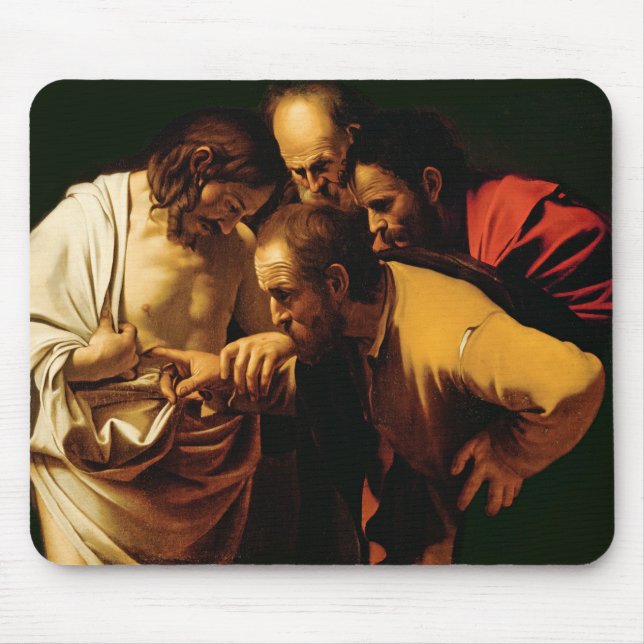 The Incredulity of St. Thomas, 1602-03 Mouse Mat (Front)