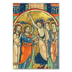 The Incredulity of St Thomas from Psalter Table Number