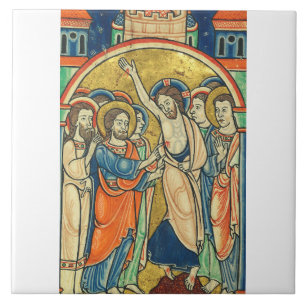 The Incredulity of St Thomas from Psalter Tile