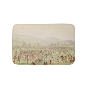 The Indian Ball Game, c.1832 Bath Mat
