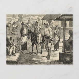 The Indian Famine Postcard