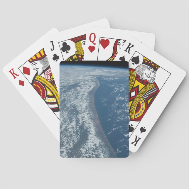 The Indian Ocean Coastline Of Kenya And Somalia. Playing Cards (Back)