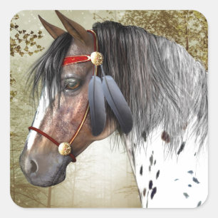 The Indian Pony Square Sticker
