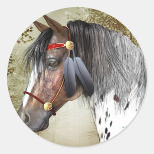 The Indian Pony Sticker - Round