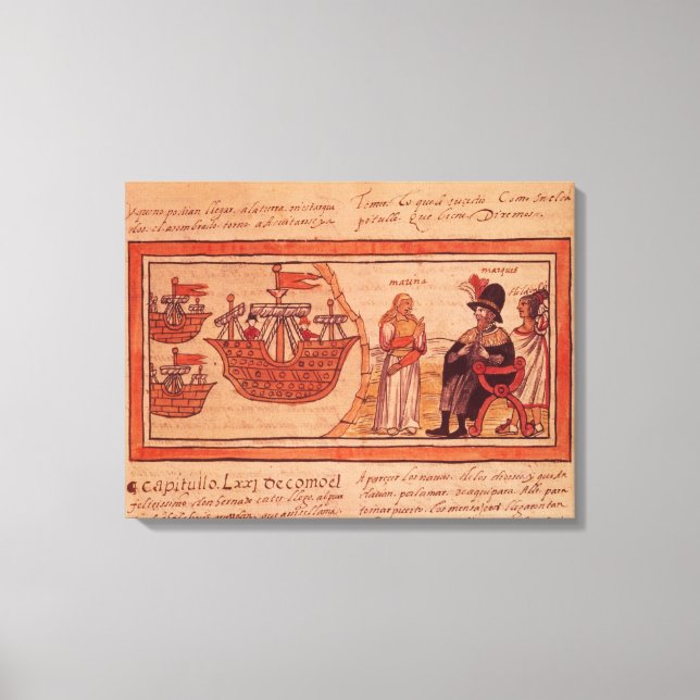 The Indian princess Malinche or Dona Marina Canvas Print (Front)