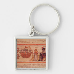 The Indian princess Malinche or Dona Marina Key Ring