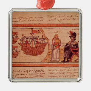 The Indian princess Malinche or Dona Marina Metal Tree Decoration