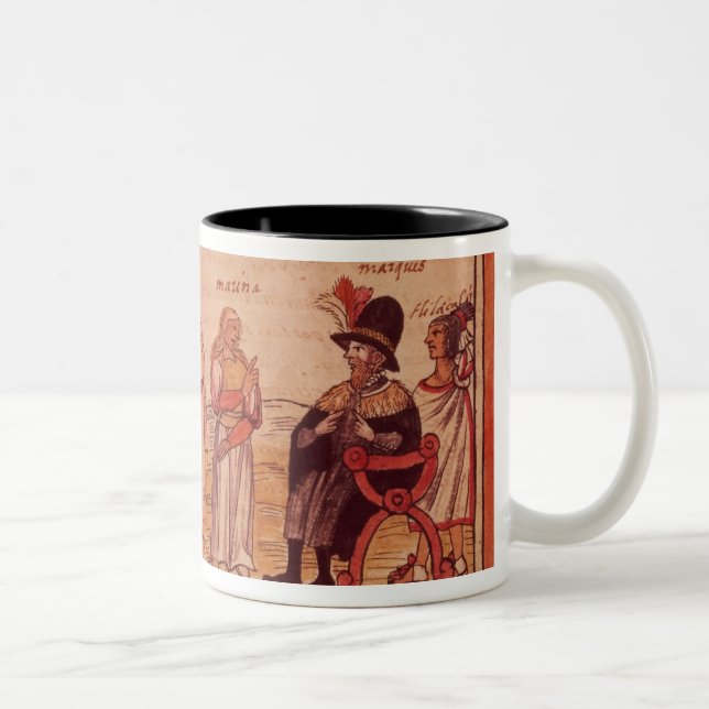 The Indian princess Malinche or Dona Marina Two-Tone Coffee Mug (Right)