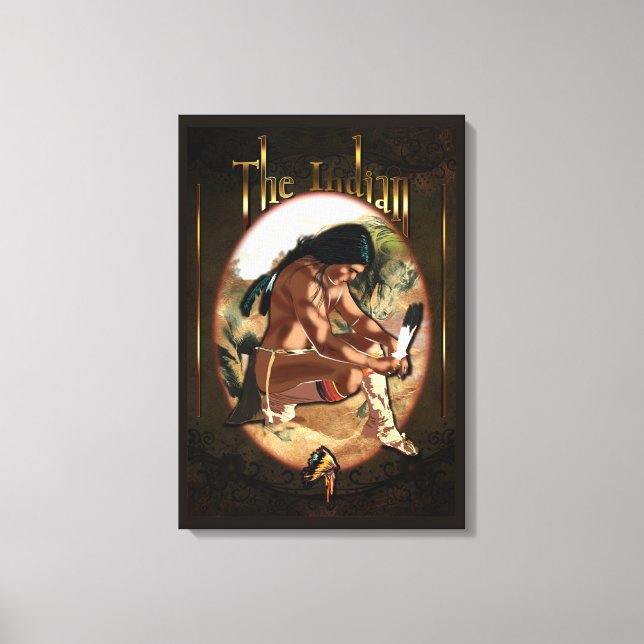 The Indian - Printed Canvas Print (Front)