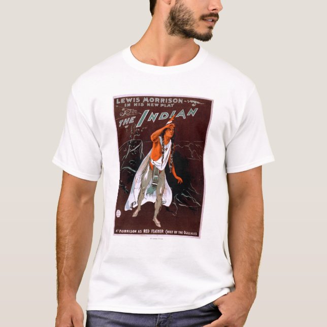 "The Indian" - Red Feather, Chief of the T-Shirt (Front)