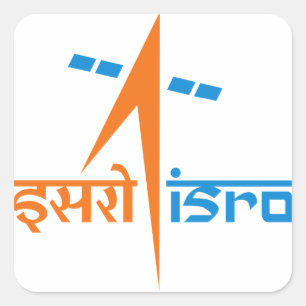 The Indian Space Research Organisation - ISRO Square Sticker