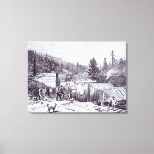 The Indian War, Deadwood City Canvas Print