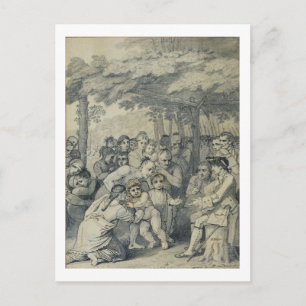 The Indians Delivering up the English Captives to Postcard
