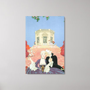 The Indolents, illustration for 'Fetes Galantes' Canvas Print