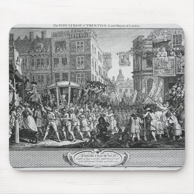 The Industrious 'Prentice Lord Mayor of London Mouse Mat (Front)