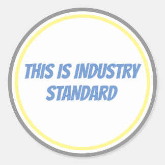 The industry Standard Classic Round Sticker
