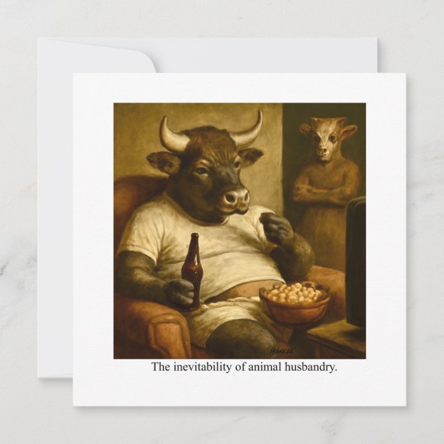 The inevitability of animal husbandry. invitation (Front)