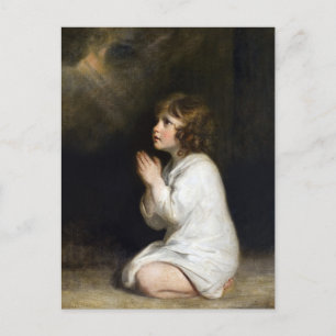 The Infant Samuel at Prayer by Joshua Reynolds Postcard