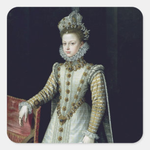 The Infanta Isabel Clara Eugenie 1579 Square Sticker
