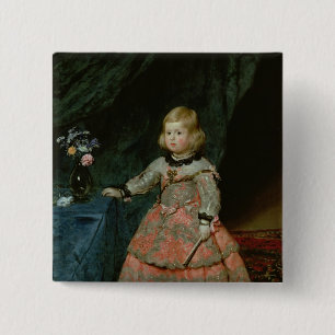 The Infanta Margarita Teresa 15 Cm Square Badge
