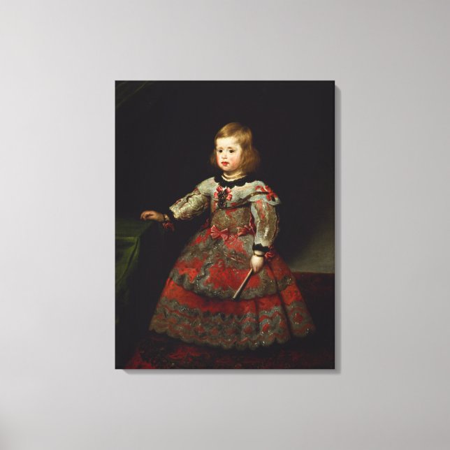 The Infanta Maria Margarita  of Austria Canvas Print (Front)