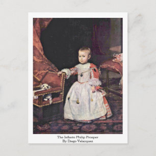The Infante Philip Prosper By Diego Velazquez Postcard