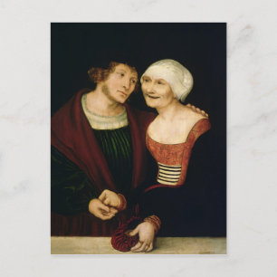 The Infatuated Old Woman Postcard