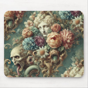 The Infernal Motorcade – Gothic Floral Design Mouse Mat